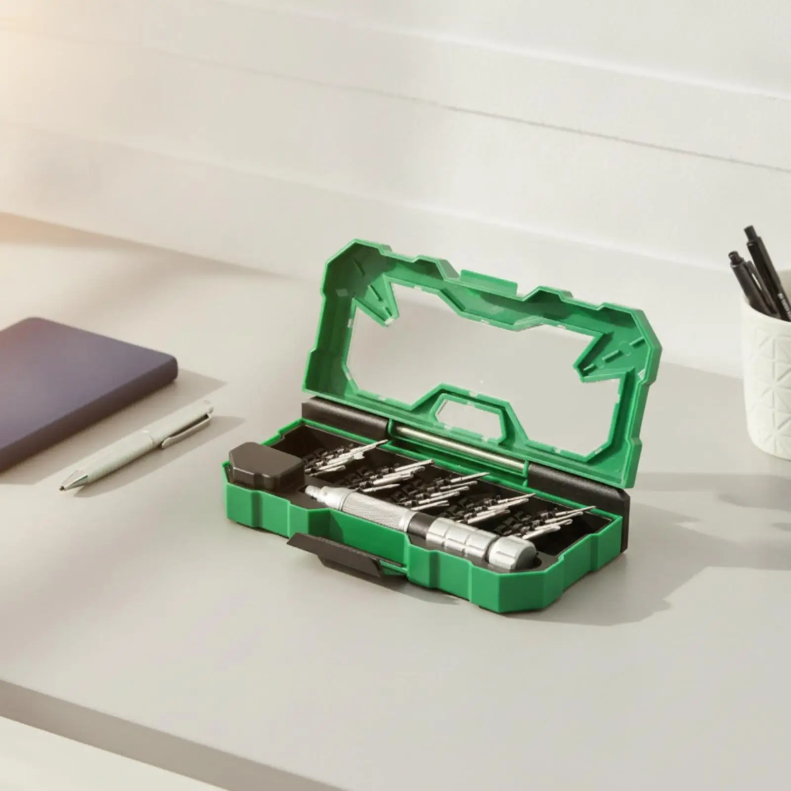 Complete Precision Screwdriver Kit with Interchangeable Bits for Household Appliance and Phone Repair