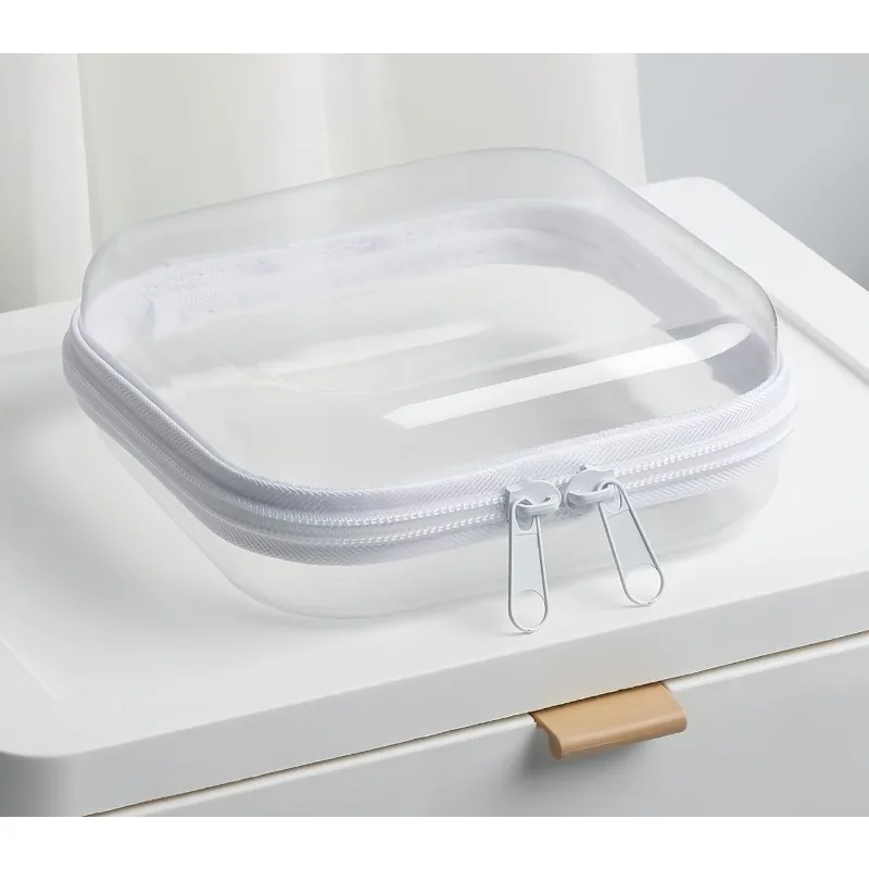 Amazon Bestseller Hard Mini Travel Storage Case Clear Transparent Organizer Box Portable Travel Essentials Small Cosmetic Access