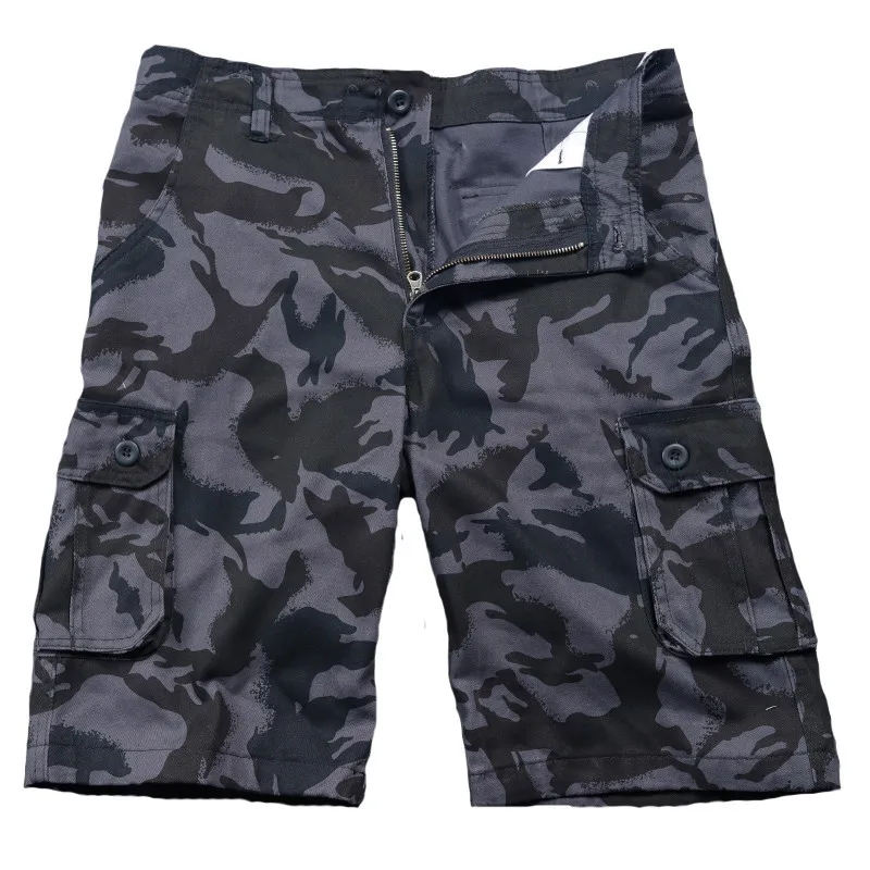 Summer New Camo Shorts Men\'s Loose Multi-pocket Cargo Shorts