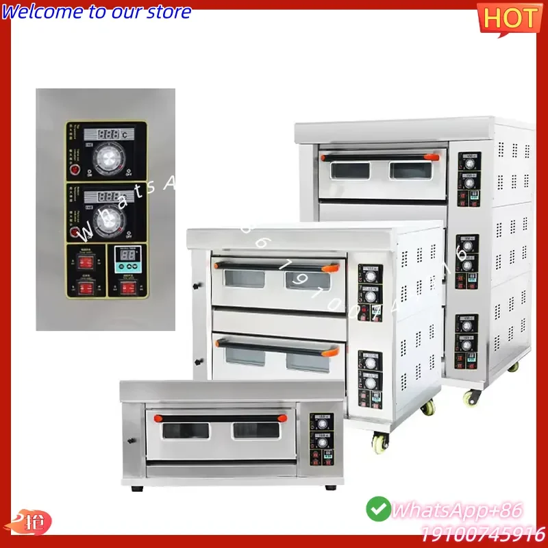 2026Hot Vigevr Electric and Deck Ovens Bread Baking Oven for Pizza Bread Toaster Commercial Catering Equipment