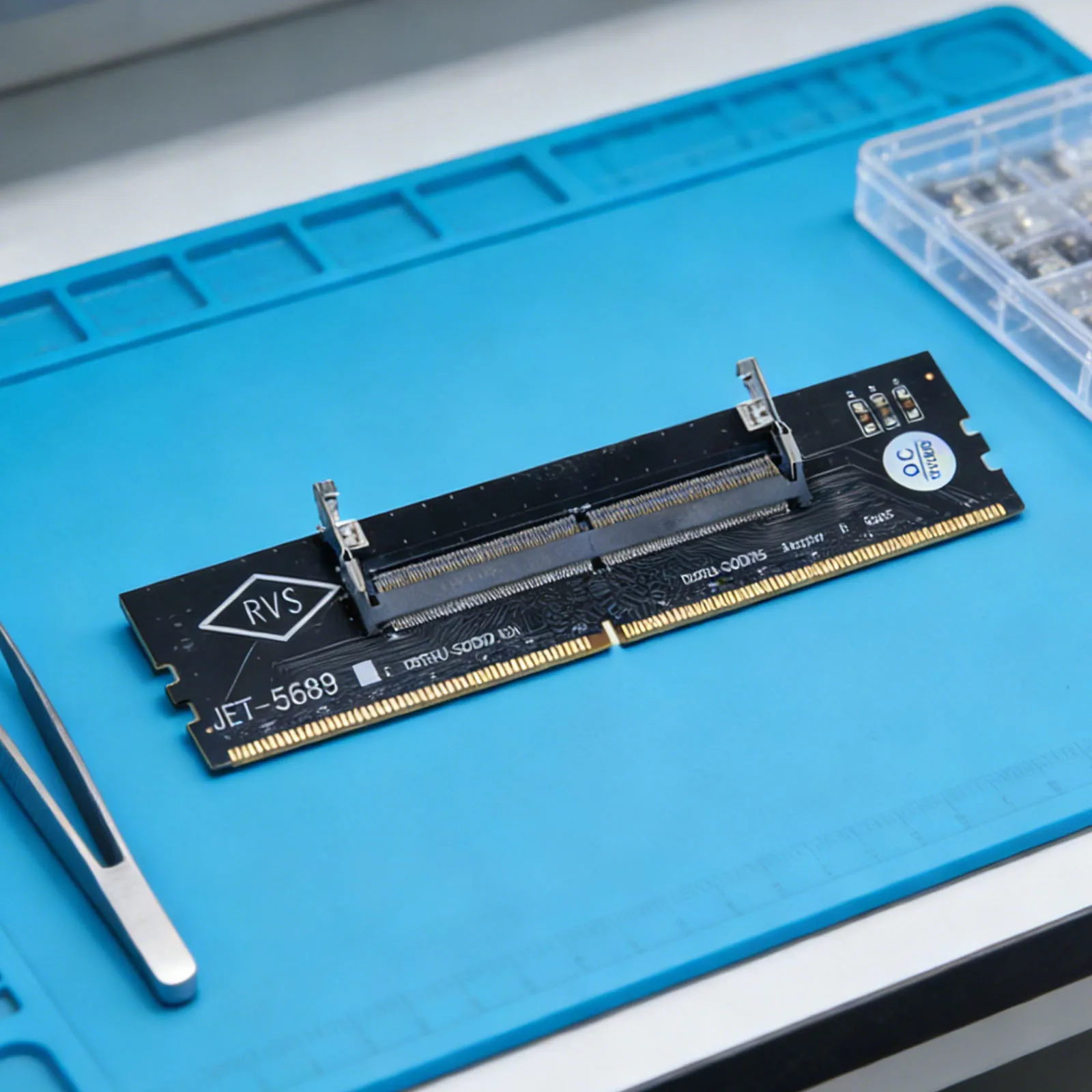 

Адаптер-коннектор для памяти DDR5 (ноутбук-ПК) с защитой от перенапряжения 1.1В, аксессуар для самостоятельной сборки ПК