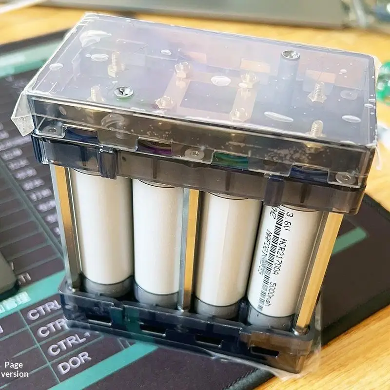 DIY Energy Storage Kit 18650 Battery Holder Case Box Bracket Slot PC Plastic Material Support 6P 8P Splicable No Soldering