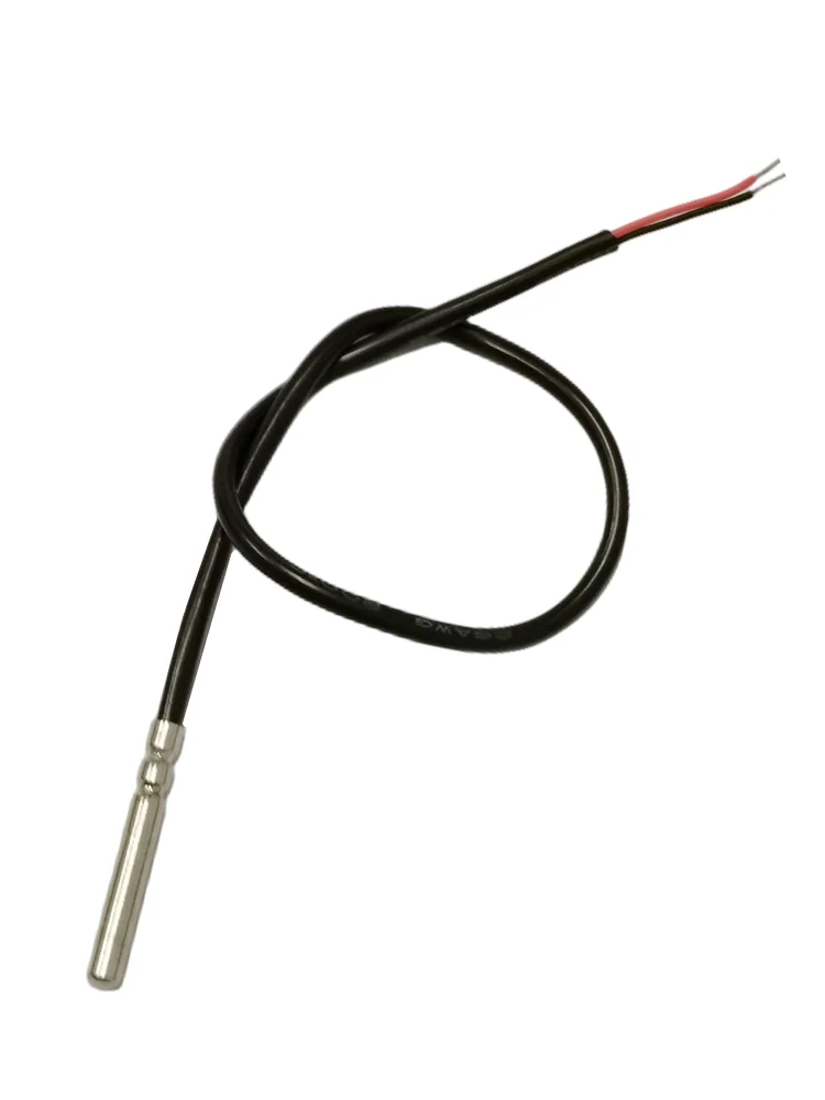 NTC B3950 10K 4x30mm Double Track Roller Waterproof Temperature Probe Silicone Wire Temperature Resistance 200 Degrees L25CM/1M