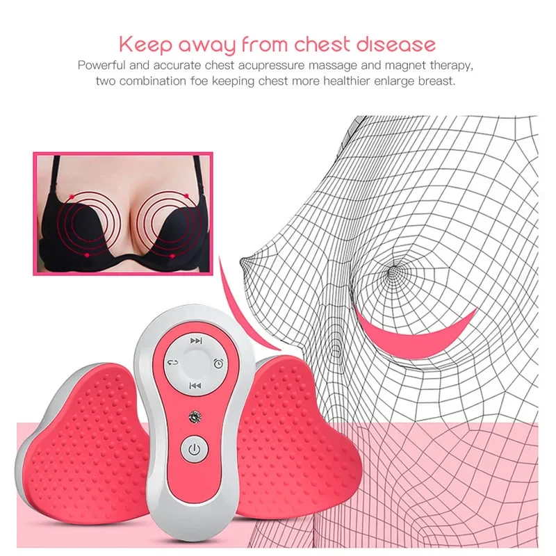 Breast Enhancement Device Electric Enhancement Massager To Prevent Sagging and Breast Cancer Acupuncture Massage Treatment Tool