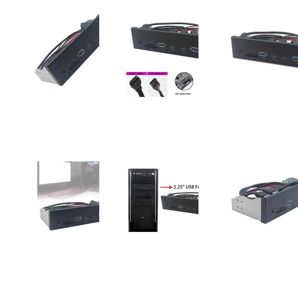 

USB3.2 Gen1 5Gbps Front Panel With Double TypeC USB3.0 And Auditory Port A4WF