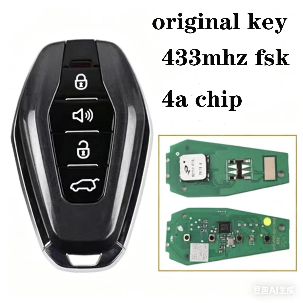 For Geely Okavango Azkarra Atlas Coolray Monjaro KX11 Emgrand X7 X3 S1 Smart Remote Key Original Car Keyless 433Mhz 4A/47 Chip