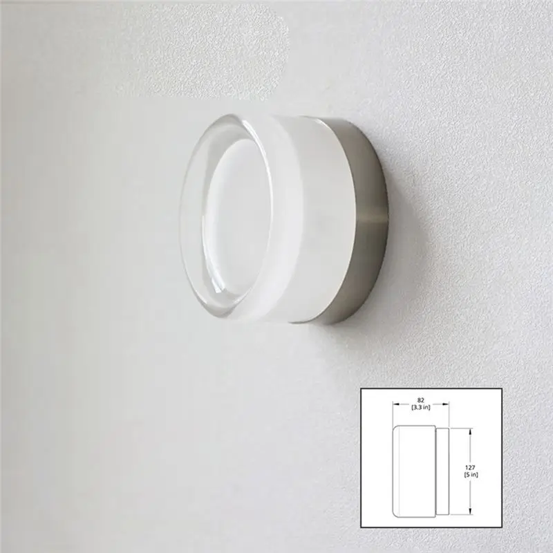 A02M-Living Room Bedroom Bathroom Mirror Stair LED Wall Lamp Sconce Glass Lampshade Wall Light Wandlamp Applique Beside ORANGE