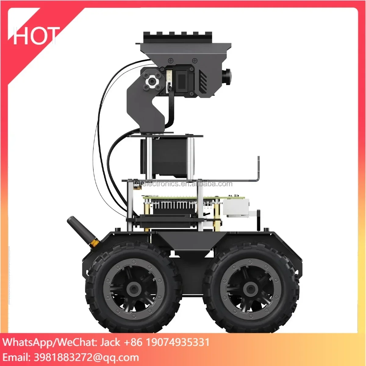 NVIDIA robot AI Kitartificial intelligence robot car RaspRover open source four-wheel drive AI robot car