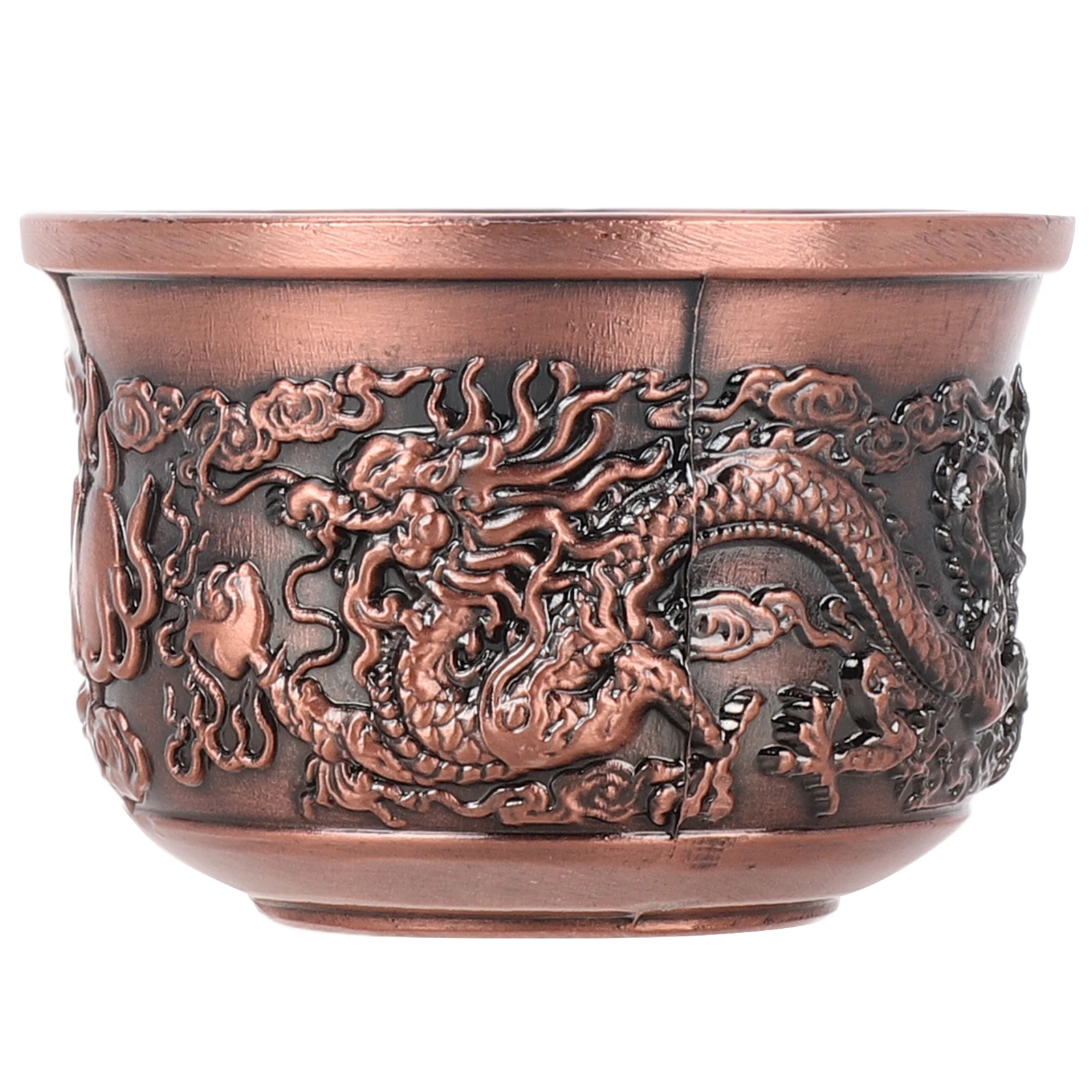 

Retro Dragon Phoenix Tea Mug Antique Chinese Teacup Vintage Drinkware for Traditional Kung Fu Tea Ceremony