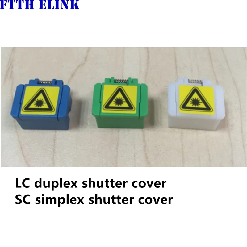 

SC dust cap shutter for SC Simplex LC duplex fiber adapter dust cover for SC lc ftth coupler connector elink shuttered 100pcs