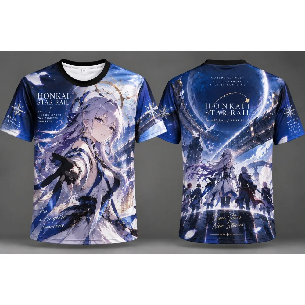 Honkai Star Rail 3D Breathable T-shirt Men Women Anime Trailblazer March 7th Dan Heng Graphic Short Sleeve Tee Summer Streetwear