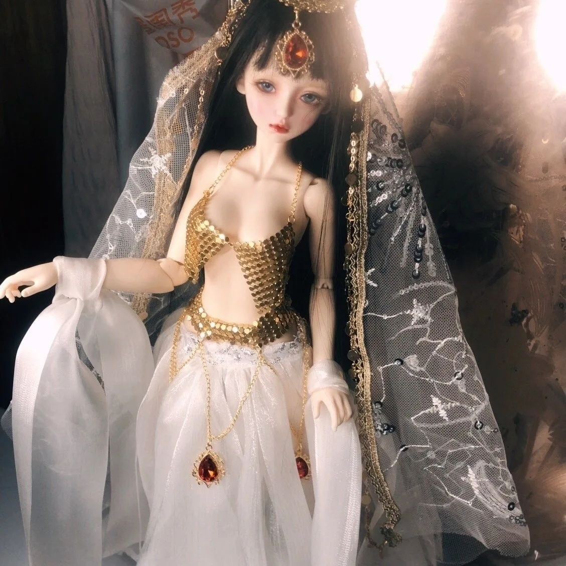 

Кукольная одежда 1/3 1/4 1/6 BJD юбка комплект этнических платьев в стиле Дунхуан