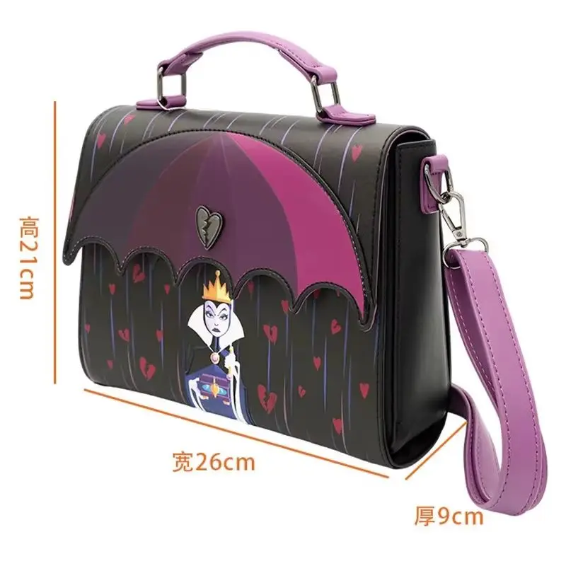 Loungefly ديزني الأشرار لعنة قلوبك البريدي حول السوار المحفظة على ظهره محافظ ديزني حقائب مدرسية أنيقة هدية