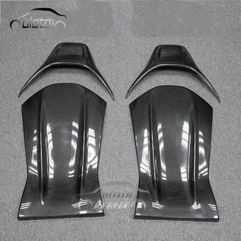 Car Body Kits Carbon Fiber Seat Back Cover Trim  for Mercedes Benz W205 W176 W117 C63 A45