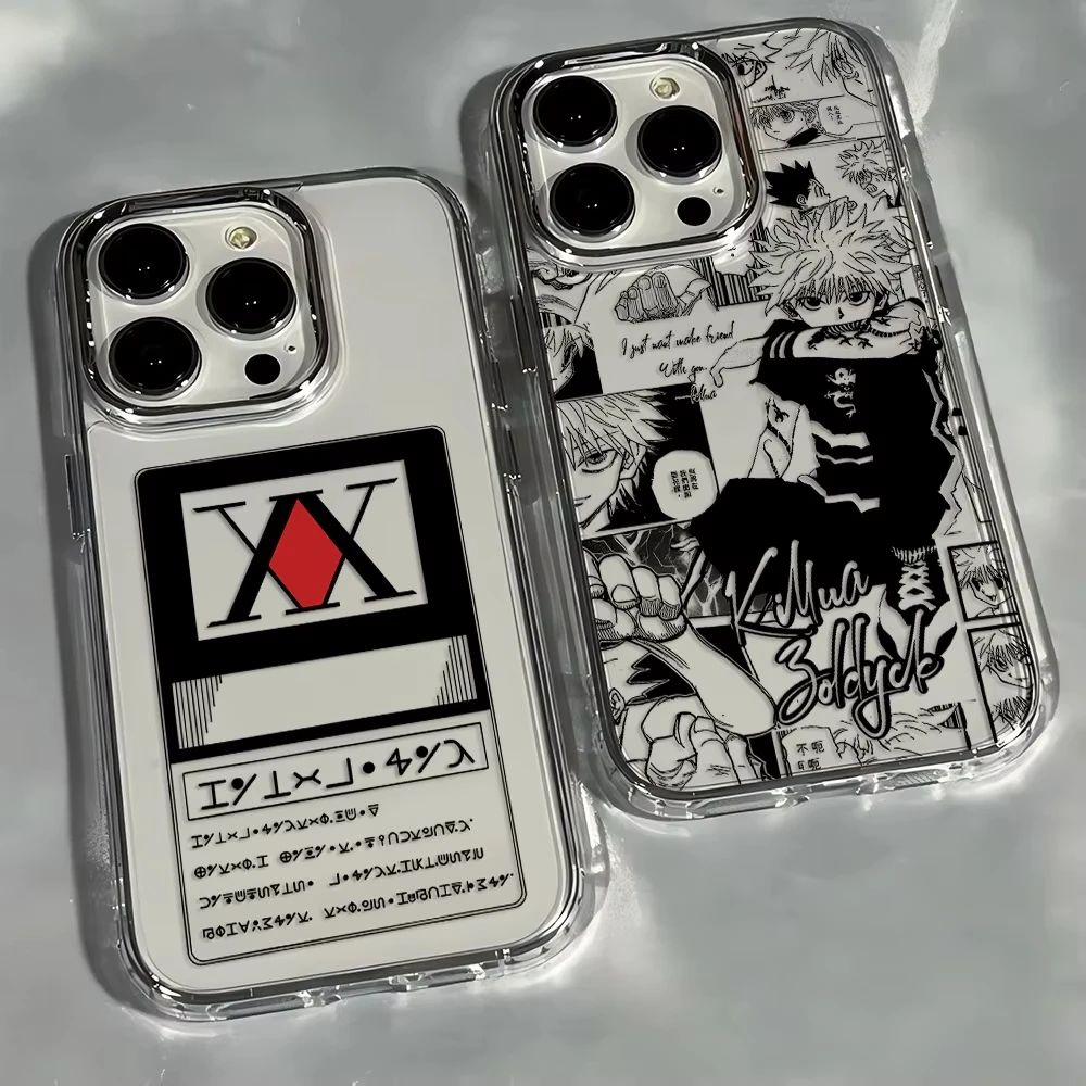 Quente anime hunter × hunter caso de telefone para iphone 17 ar 16 e 15 14 13 12 11 pro max plus se 2020 2022 caso transparente macio