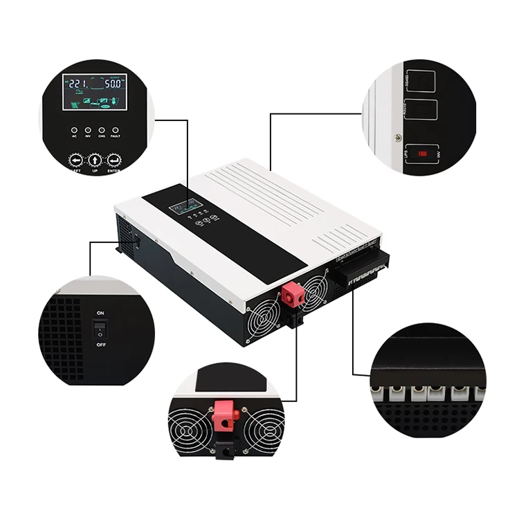 Entelechy Wind Solar 10kva 15kva 21.6kva Hybrid Inverters Low Frequency Inverter