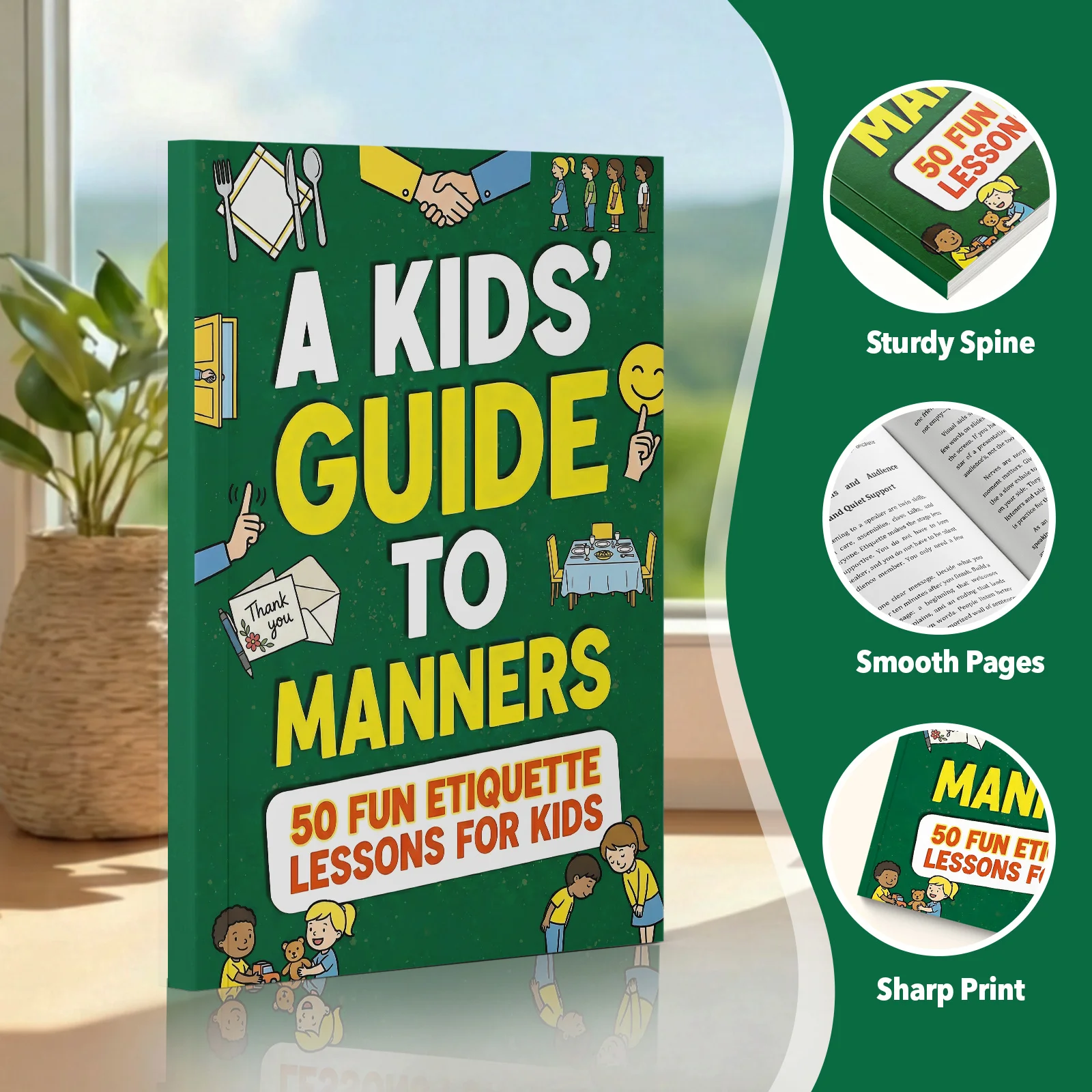 Kids Good Habits and Etiquette Book, Daily Manners, Thank-You Notes, Respect, Sharing, Conversation Skills, Home Learning