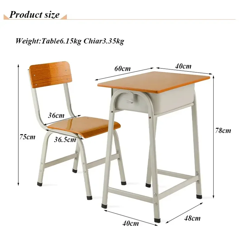 Versatile Modern Eco-friendly School Desk and Chair Combo for Students-Perfect Study Desk or Writing Table