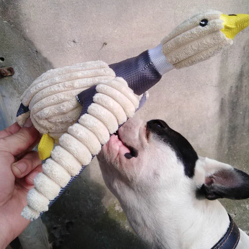 Strong Big Chew Toys Simulation Geese Ducks Pet Molar Toy for Small Medium Large Dogs Golden Retriever Doberman Pets Supplies