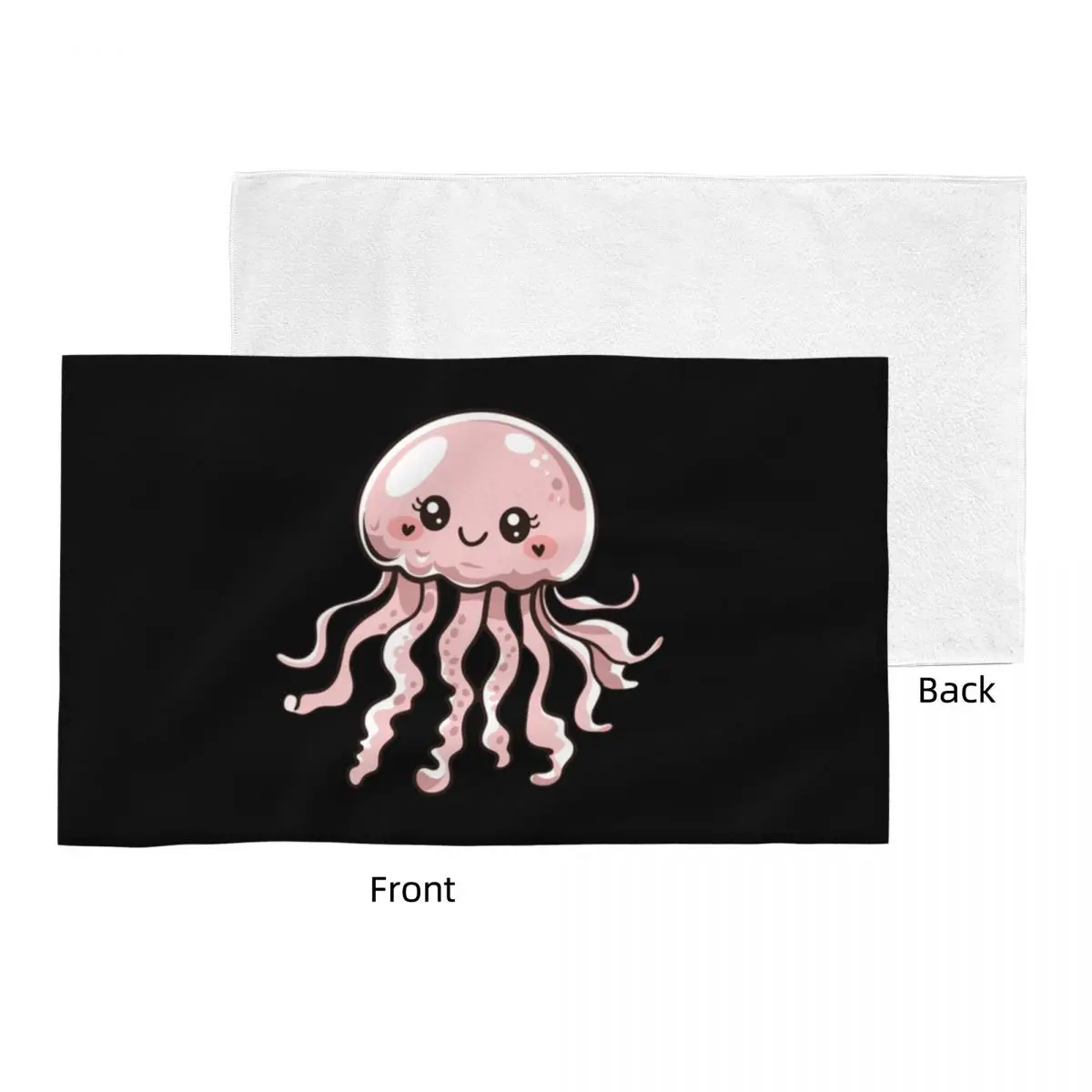Custom Cute Jellyfish Kawaii Design Soft Face Towel Quick Dry Pool Bath Cotton Towels Absorbent