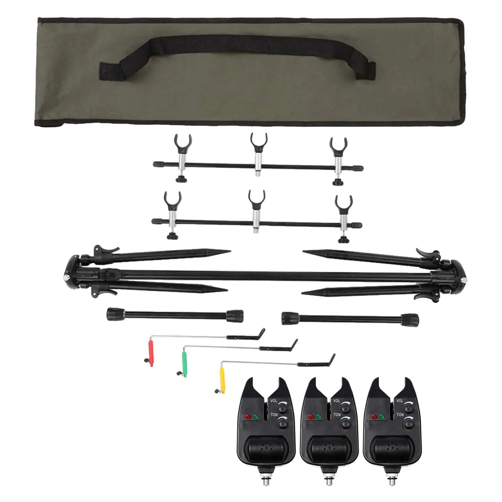 

Регулируемый держатель для удочки, подставка для принадлежностей для снастей, дорожная стойка, антикоррозийный инструмент для рыболовных снастей, кронштейн для удочки для улицы