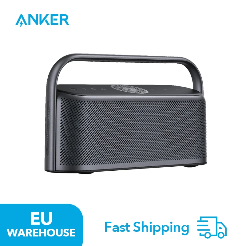 Soundcore Motion X600 von Anker Tragbarer Bluetooth-Lautsprecher, hochauflösendes räumliches Audio mit kabellosem 50-W-Sound, IPX7 wasserdicht