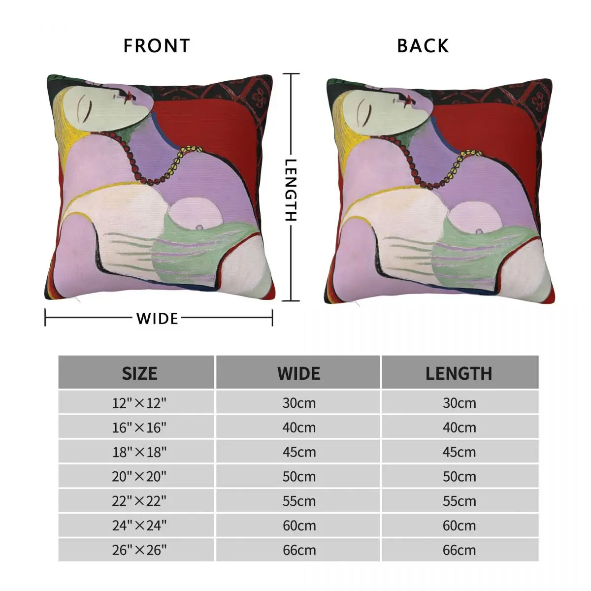 Child Holding A Dove Pablo Picasso Painting Square Pillowcase Pillow Cover Polyester Cushion Decor Throw Pillow for Home Bedroom