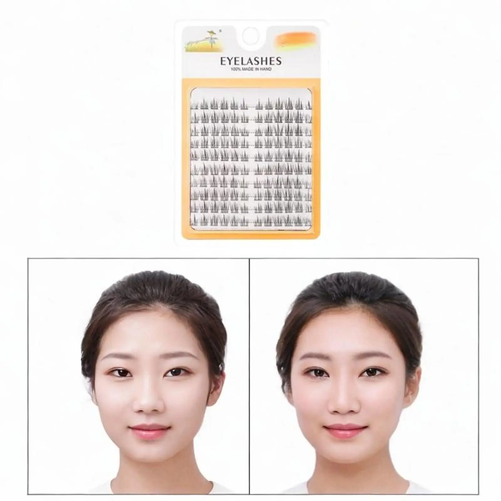 Pestañas postizas cómodas DIY hechas a mano maquillaje ligero juego de pestañas de hadas pestañas de hadas para citas banquete graduación vacaciones boda