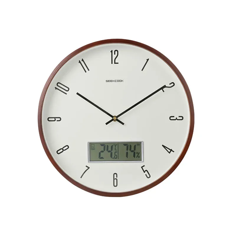 Nordic Round Wall Clock Clockwork Office Living Room Mechanic Interior Wall Clock Large Noiseless Reloj De Pared Room Decoration