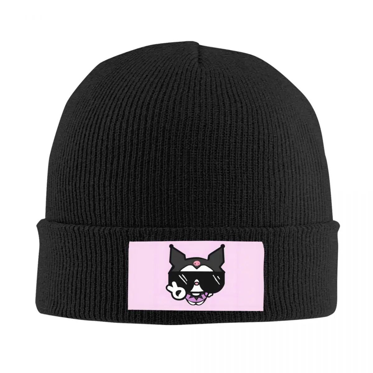 

Custom Kuromi Cartoon Manga Skullies Beanies Caps Hip Hop Winter Warm Men Women Knitted Hats Adult Unisex Bonnet Hats