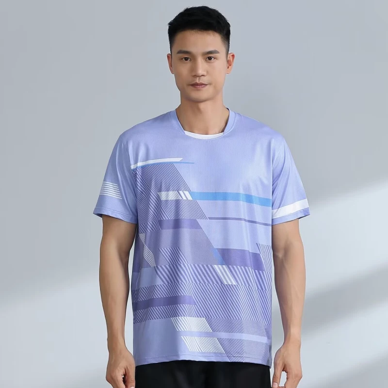 2026 Badminton and Tennis Series 3D Printed Men's Outdoor Extreme Sports Short Sleeved Round Neck Jersey Ping Pong Golf T-shirt