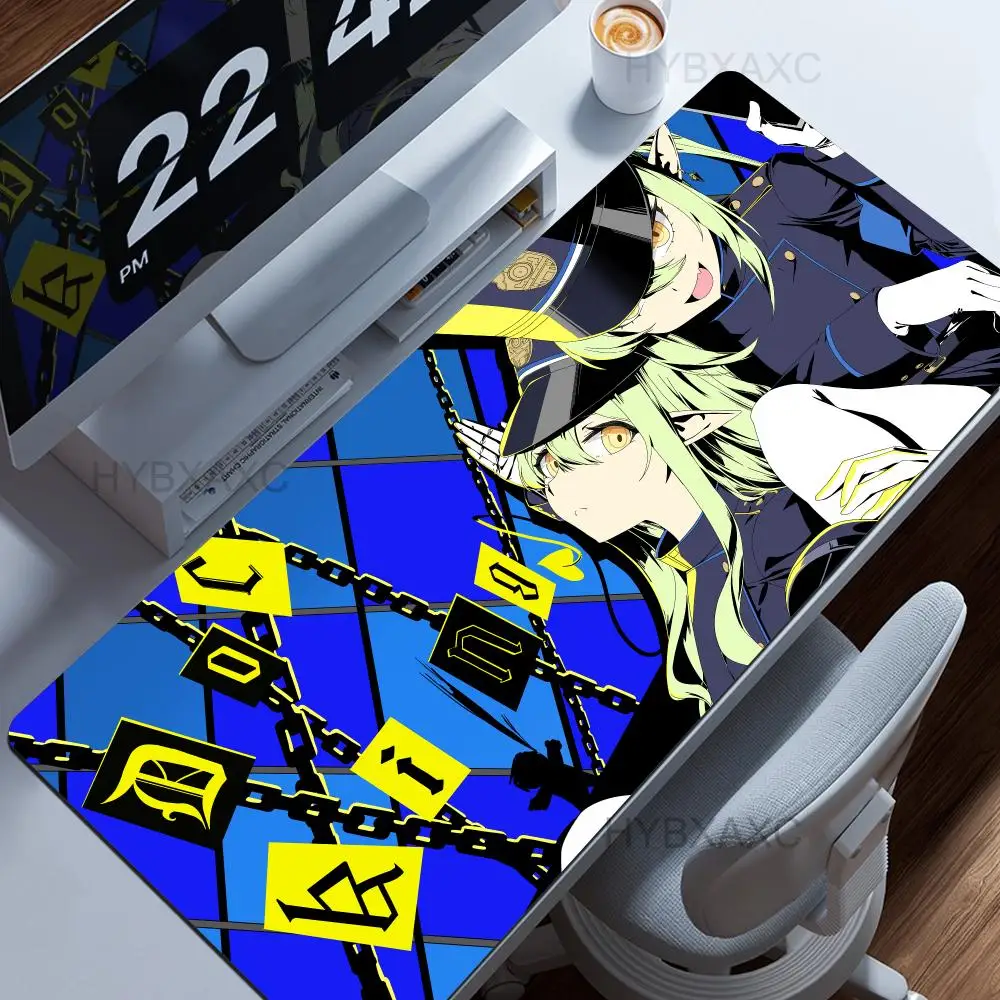 HYBXAXC Tachibana Nozomi Hikari B-Blue A-Archive Big size Mouse Pad PC Gaming HD Printing Anime Girl Mouse Pad Keyboard Desk Mat