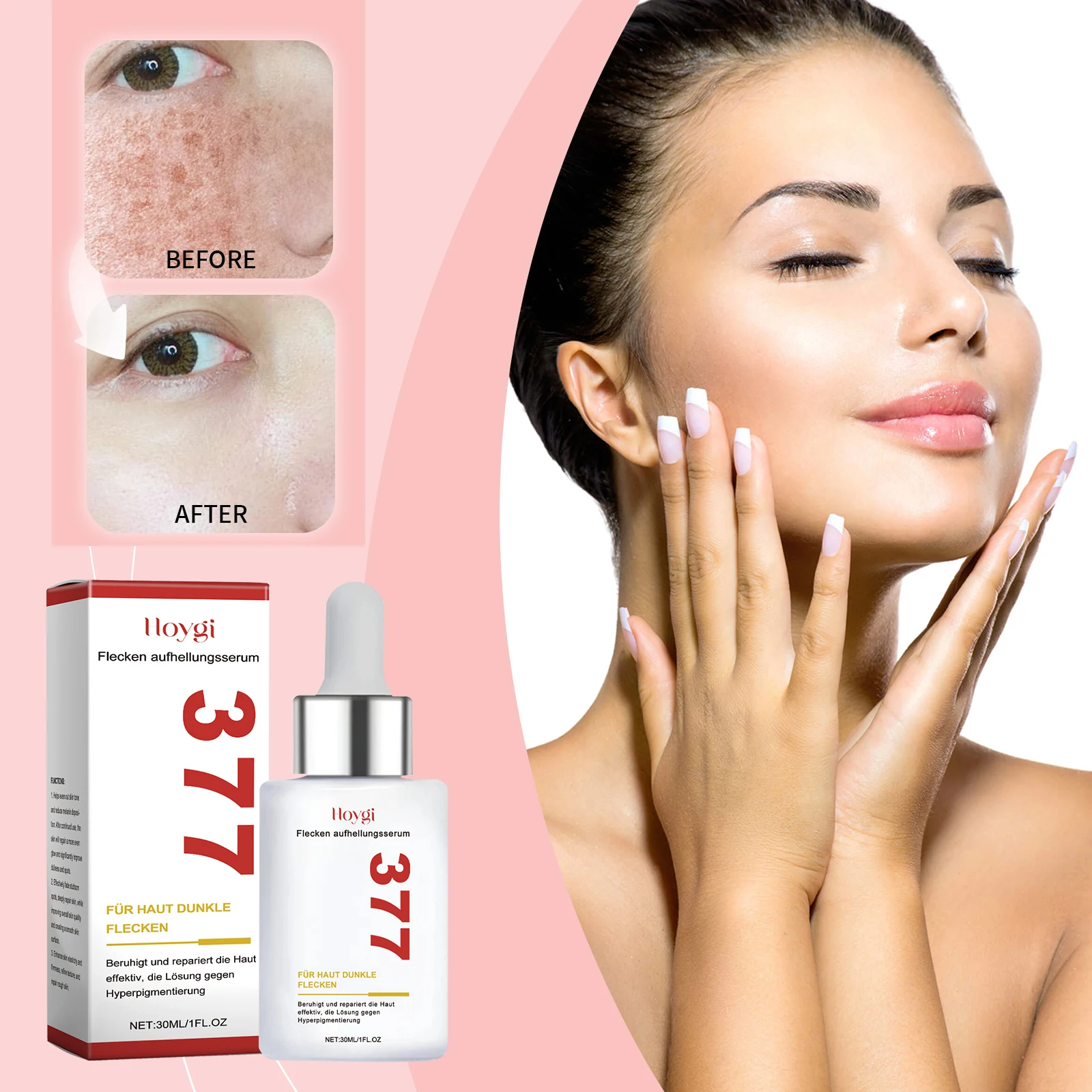 Face care essence cleanses and brightens skin care, moisturizes and moisturizes essence