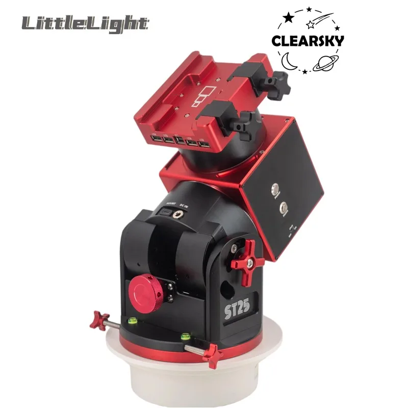 Clearsky ST-25 Harmonic Equatorial Mount With Hub-Dovetail Groove for Astronomical Telescope Compatible with Theodolite Mode