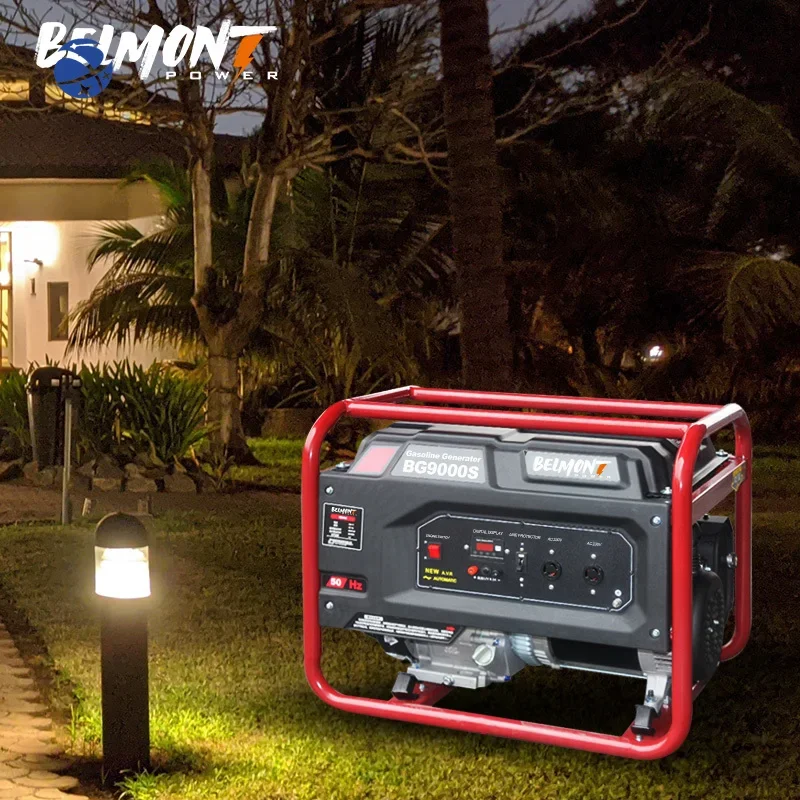 #YUNYI 50-60Hz 12V 8.3A DC Output 25L Open Frame 6KW 6.5KW 7KW 7.5KW Inverter Gasoline Generator for Home Backup