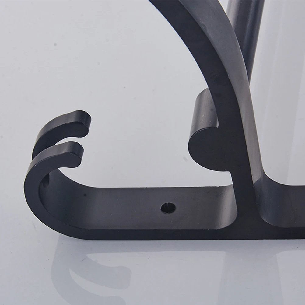

Towel Bar Wall Mounted Double Rack Racks Bath for Bathroom Aluminium Holder Rod
