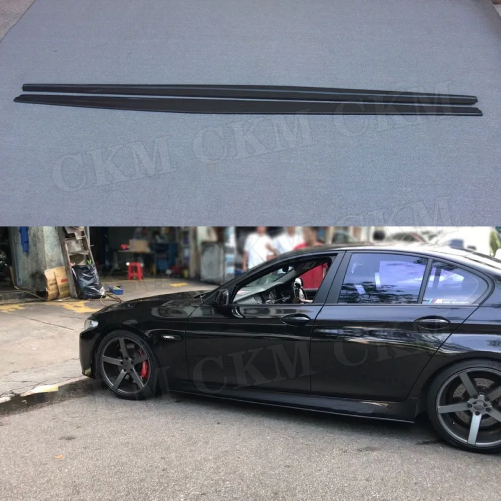 Carbon Fiber Side Skirts Aprons FRP Skid Plate Sill Mouldings Strips Car Styling Car Tuning For BMW F10 M5 Sedan 2012 - 2017