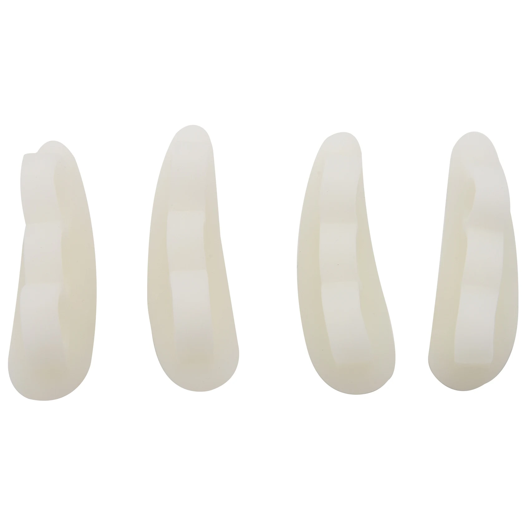 

B92A Hammer Toe Straightener And Corrector 4 Pack Soft Gel Crests Splints Reduce Foot Pain, Prevent Overlap Flexible Foot Ca