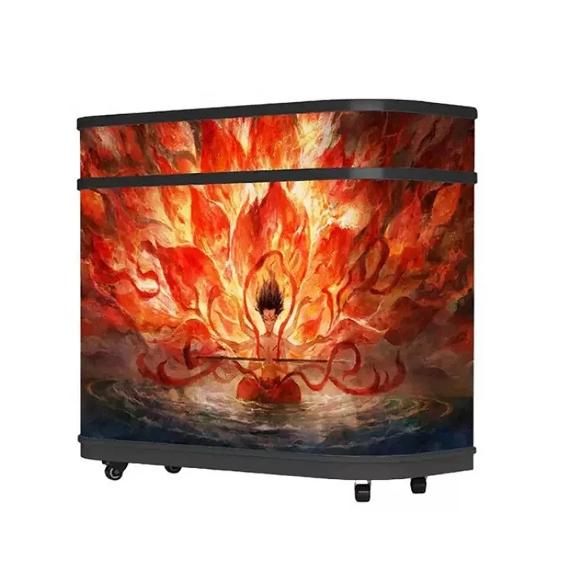 custom.Bar Dj Hotel Boutique Beauty Salon Led Screen Front Desk Medical Spa Led Display Screen Reception Counter Cash Reception
