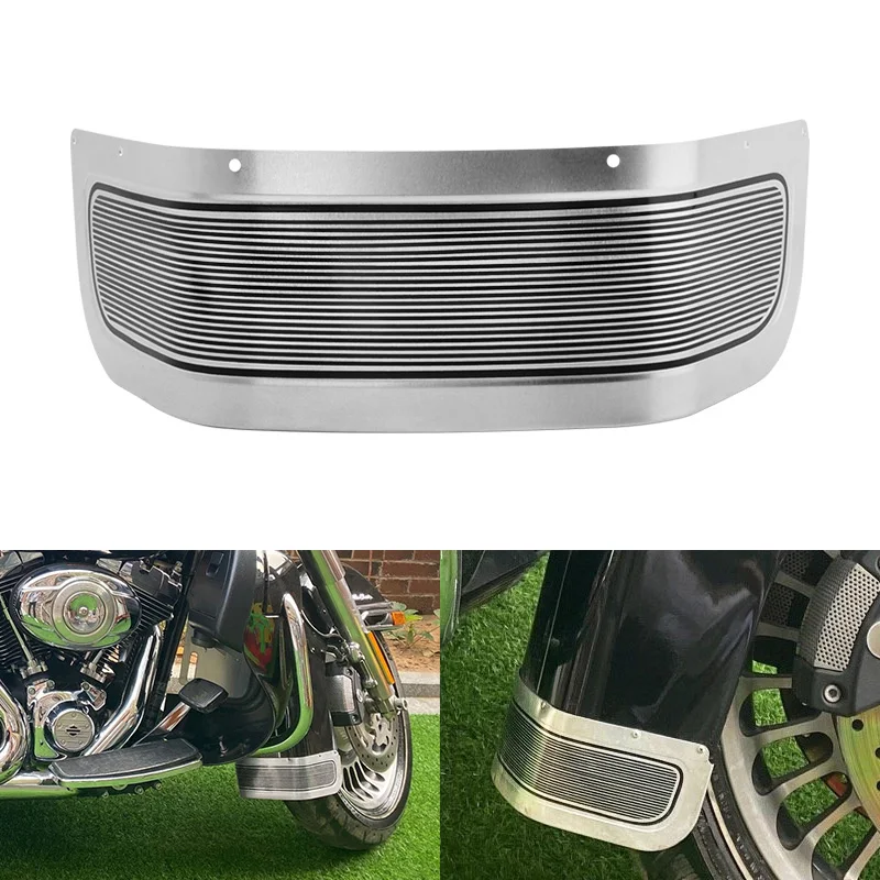

Motorcycle Front Fender Trim Skirt Cover Accessories For Harley Touring Electra Road Glide Road King FLHR FLHTK 14-22