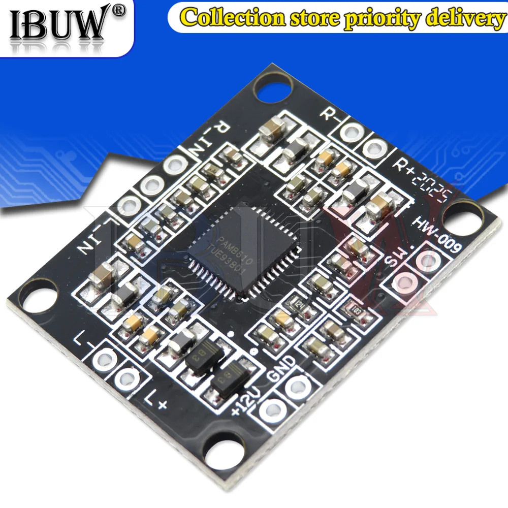 1PCS PAM8610 digital power amplifier board 2 x15w dual channel stereo mini class D power amplifier board