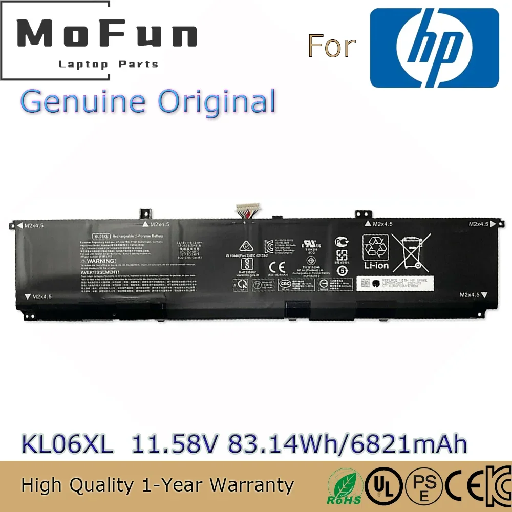 

Brand New Original KL06XL 11.58V 83.14Wh Laptop Battery for HP Envy 15-EP0001NL 15-EP0000NS 15-EP0000NU 3ICP7/52/58-2 etc.