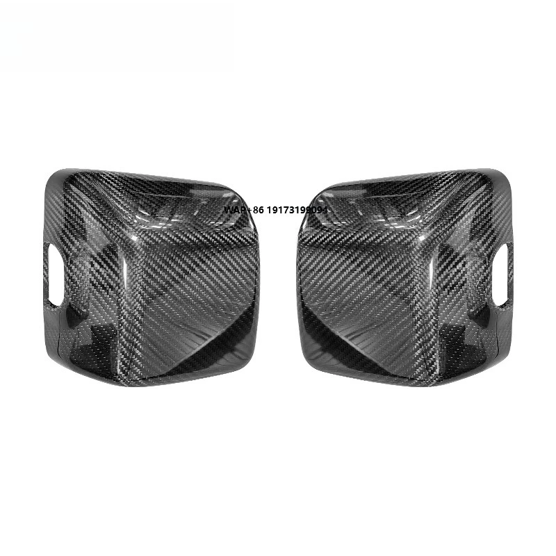 

High Quality Dry Carbon Fiber Rearview Mirror Shell Reverse Mirror Cover Off-road Exterior Suitable for Wrangler
