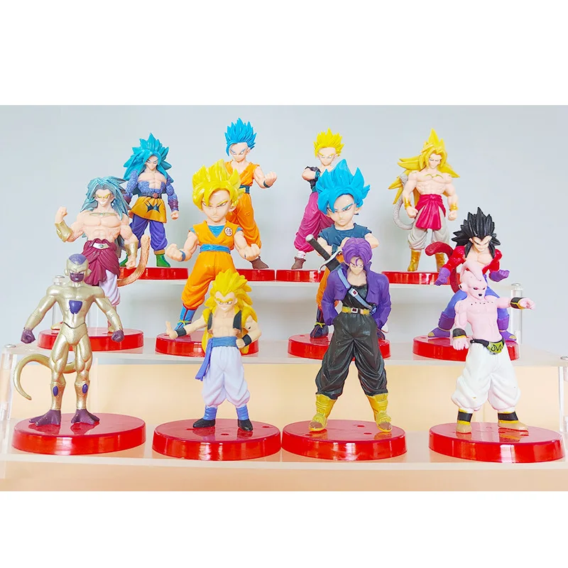 Seven Dragon Ball 12-piece set of toy figurines, anime plastic figurines, decorative display models, birthday gift