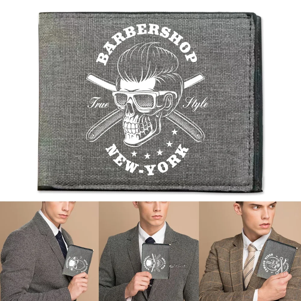 Fashion Pocketbook Simple and Durable Coin Pouch Multi-Function Id Card Holder Skull Printing Series Pocketbook Credit Case Bag