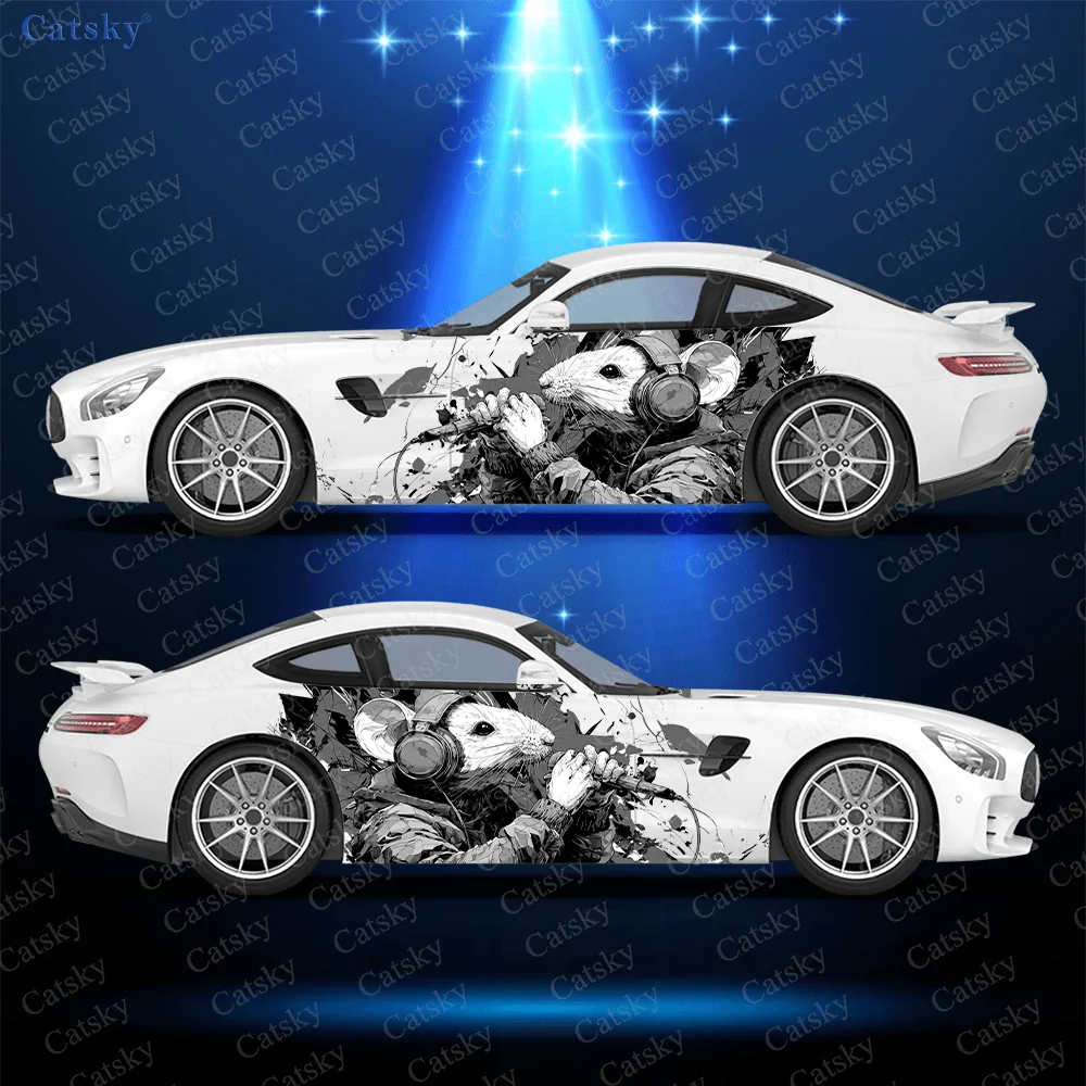 

Graffiti Splatter Mouse Car Side Sticker Decoration,PVC Waterproof Scratch Resistant Decal,Car Protection,Auto Accessories Gift
