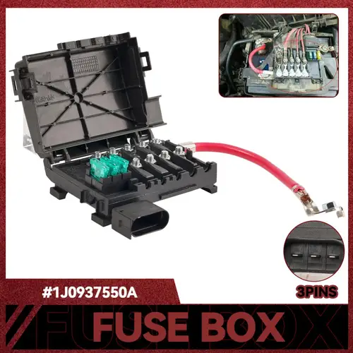 Imagen 1 del producto Caja portafusibles, Terminal de batería para VW Beetle Golf City Jetta Bora MK4 99-04 Audi A3 S3 Seat Toledo Skoda Octavia 1J 0937550 A