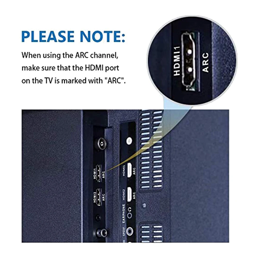 SMIEA Audio Extractor 192KHz DAC Converter ARC Audio Extractor Support Digital HDMI-Compatible Audio to Analog Stereo Audio