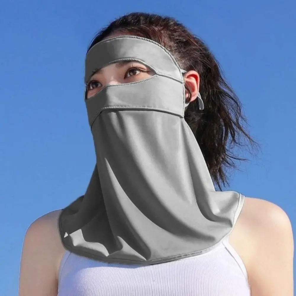 UPF 50+ Anti-UV Women Face Cover Dustproof 360 Full Cover Summer Cycling Scarf Cool Feeling Balaclava Mas