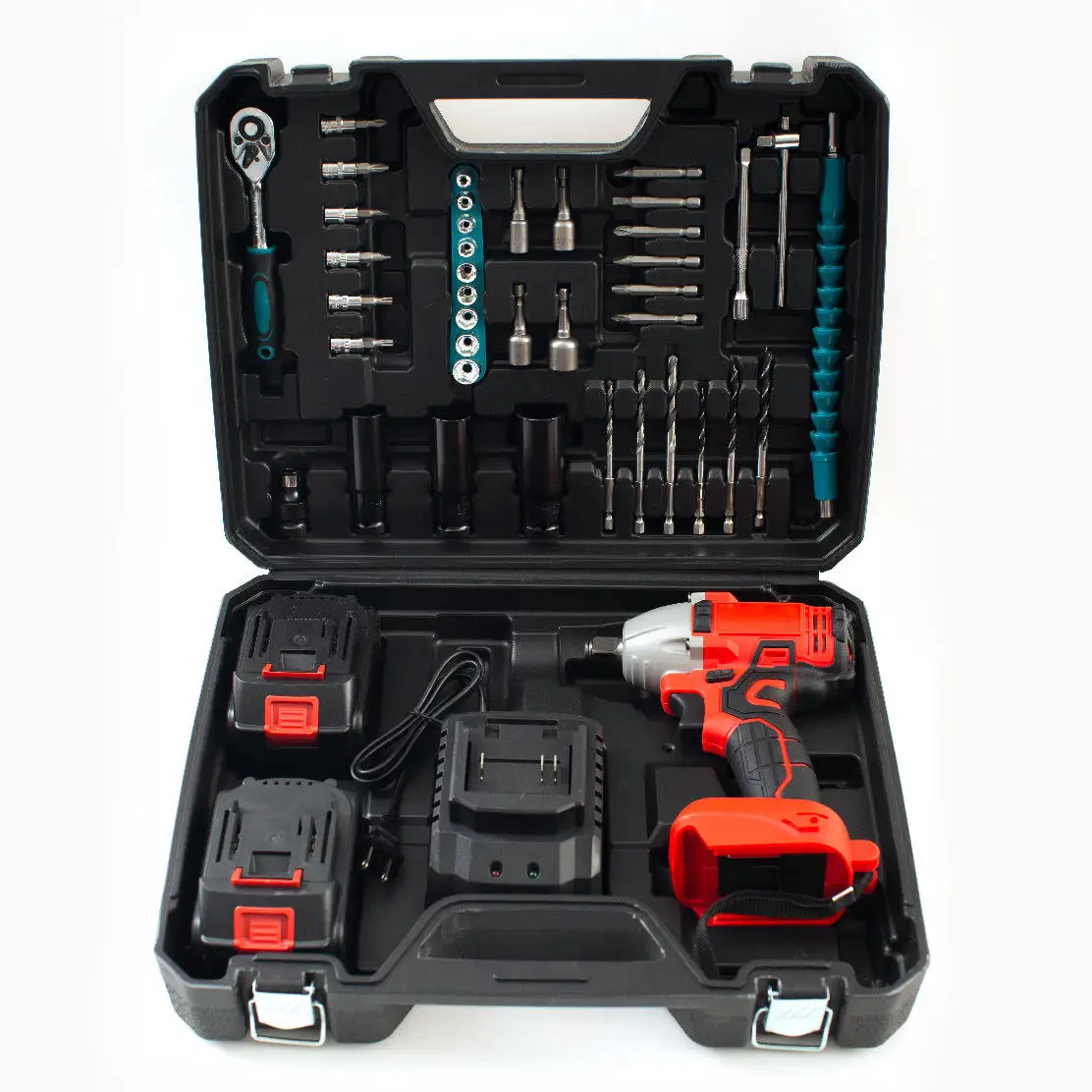 

Wholesale Factory High Torque Cordless Impact Wrench Lithium Battery Wrench 21V Rated Voltage Electric Wrench Set